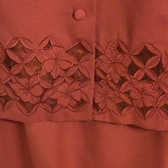 Women’s Plus 2Piece Skirt Set Burnt Orange 14W - Picture 2 of 5